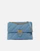 Pinko Love Puff Extra Quilted Nylon Recycled Light Blue Τσάντα