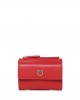 Pinko Compact Small Red Leather Πορτοφόλι