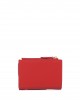 Pinko Compact Small Red Leather Πορτοφόλι