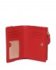 Pinko Compact Small Red Leather Πορτοφόλι