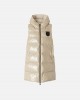 Pinko Graffetta Padded Puffer Gilet With Hood Beige Μπουφάν