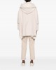 Pinko Medaglia Wool Poncho Beige Παλτό