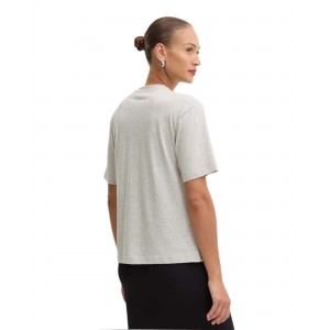 Pinko Tunisia T-shirt Logo Patch Love Birds Monogram Grey Μπλούζα