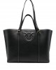 Pinko Miranda Shopper Big Black Leather Τσάντα