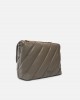 Pinko Puff Big Maxi Quilt Grigio Leather Τσάντα Pinko Puff Big Maxi Quilt Grigio Leather Τσάντα