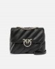 Pinko Puff Big Maxi Quilt Black Leather Τσάντα