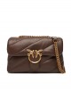 Pinko Puff Classic Maxi Quilt Marron Leather Τσάντα