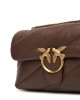 Pinko Puff Classic Maxi Quilt Marron Leather Τσάντα