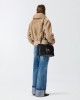 Pinko Big Lady Puff Chevron Black Leather Τσάντα Pinko Big Lady Puff Chevron Black Leather Τσάντα