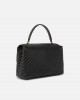 Pinko Big Lady Puff Chevron Black Leather Τσάντα Pinko Big Lady Puff Chevron Black Leather Τσάντα