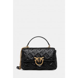 Pinko Love Lady Puff Classic In Branded Nappa Leather Black Τσάντα
