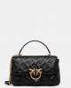 Pinko Love Lady Puff Classic In Branded Nappa Leather Black Τσάντα Pinko Love Lady Puff Classic In Branded Nappa Leather Black Τσάντα