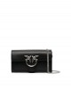 Pinko Love One Wallet Simply Black Leather Τσάντα Pinko Love One Wallet Simply Black Leather Τσάντα
