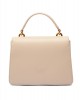 Pinko Love One Handle Mini Beige Leather Τσάντα