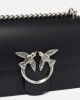 Pinko Love One Mini Simply Black Leather Τσάντα Pinko Love One Mini Simply Black Leather Τσάντα