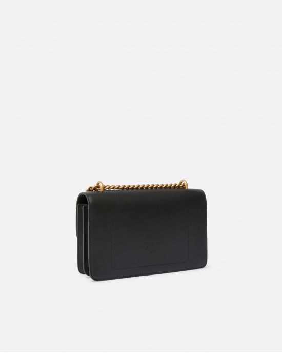Pinko Love One Mini Bag One Simply Black Leather Τσάντα