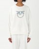 Pinko Nelly Crew-Neck White Φούτερ