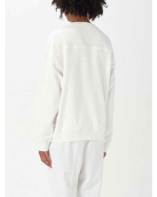 Pinko Nelly Crew-Neck White Φούτερ