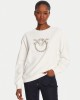Pinko Nelly Crew-Neck White Φούτερ