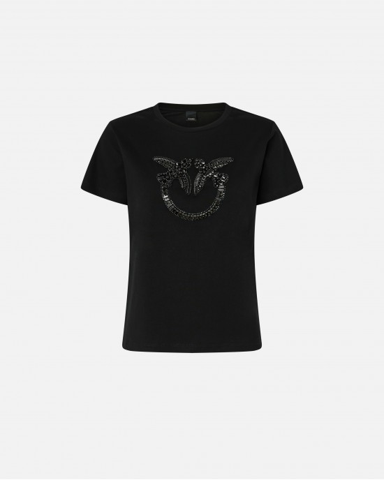 Pinko Quentin T-shirt Black Μπλούζα