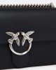 Pinko Love One Classic Simply Black Leather Τσάντα