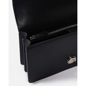 Pinko Love One Classic Simply Black Leather Τσάντα