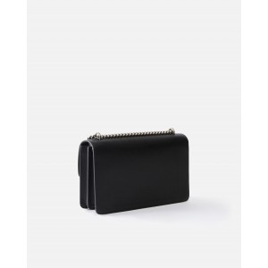 Pinko Love One Classic Simply Black Leather Τσάντα