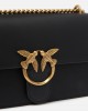 Pinko Love One Classic Simply Black Leather Τσάντα