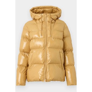 Pinko Eleodoro Caban Crystal Nylon Caramello Μπουφάν Με Κουκούλα