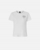 Pinko Nambrone T-shirt Crystal-Embroidered Logo White Μπλούζα