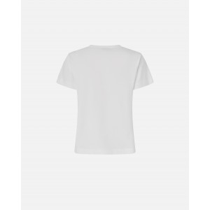 Pinko Nambrone T-shirt Crystal-Embroidered Logo White Μπλούζα