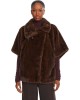 Pinko Comodino Faux Fur Cape Beige Παλτό