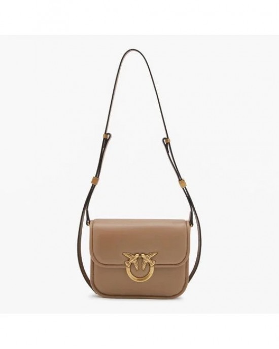 Pinko Love Box Square In Nappa Leather Beige Τσάντα Pinko Love Box Square In Nappa Leather Beige Τσάντα