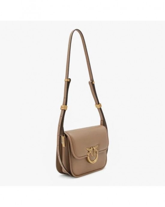Pinko Love Box Square In Nappa Leather Beige Τσάντα Pinko Love Box Square In Nappa Leather Beige Τσάντα