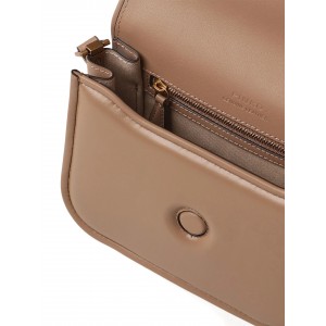 Pinko Love Box Square In Nappa Leather Beige Τσάντα