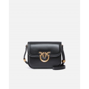Pinko Love Box Square In Nappa Leather Black Τσάντα
