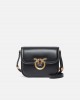 Pinko Love Box Square Shoulder Bag In Nappa Leather Black Τσάντα