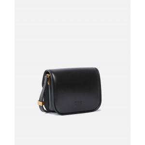 Pinko Love Box Square In Nappa Leather Black Τσάντα