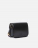 Pinko Love Box Square Shoulder Bag In Nappa Leather Black Τσάντα
