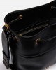 Pinko Secchiello Classic Bucket Black Leather Τσάντα