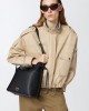 Pinko Secchiello Classic Bucket Black Leather Τσάντα