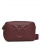 Pinko Carrie Camera Classic Bordeaux Leather Τσάντα