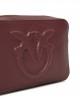 Pinko Carrie Camera Classic Bordeaux Leather Τσάντα