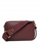 Pinko Carrie Camera Classic Bordeaux Leather Τσάντα