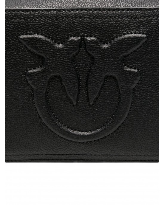 Pinko Carrie Camera Classic Black Leather Τσάντα Pinko Carrie Camera Classic Black Leather Τσάντα