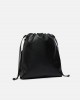Pinko Slouchy Classic Vertical Black Leather Τσάντα