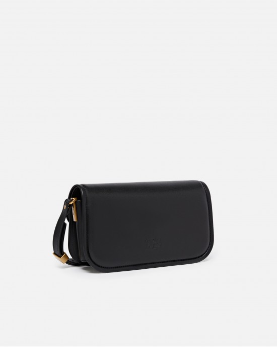 Pinko Small Love Bag Box Crossbody Bag In Nappa Leather Black Τσάντα