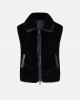 Pinko Deyn Faux Fur Gilet With Zip Black Γιλέκο Pinko Deyn Faux Fur Gilet With Zip Black Γιλέκο