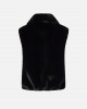 Pinko Deyn Faux Fur Gilet With Zip Black Γιλέκο Pinko Deyn Faux Fur Gilet With Zip Black Γιλέκο