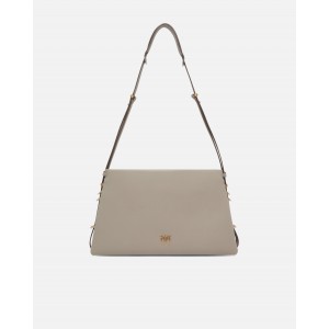 Pinko Triplet Beige Leather Τσάντα